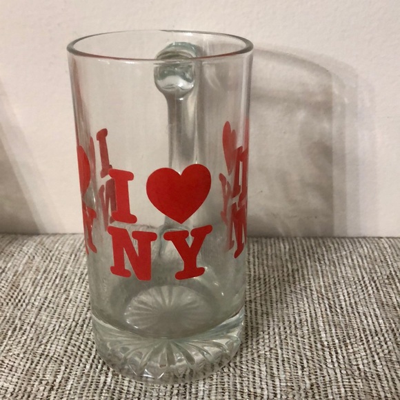 VINTAGE I LOVE NEW YORK set of 6 GLASSES CAPS - Picture 8 of 9